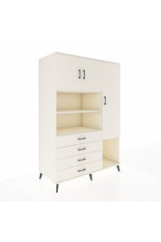 Kronos Dolap 8 Raflı 4 Çekmeceli 3 Kapaklı 132x59x195 Aytaşı-Aytaşı/Aytaşı