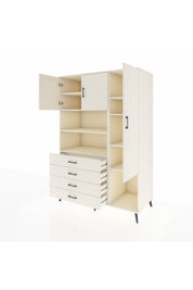 Kronos Dolap 8 Raflı 4 Çekmeceli 3 Kapaklı 132x59x195 Aytaşı-Aytaşı/Aytaşı