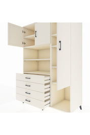 Kronos Dolap 8 Raflı 4 Çekmeceli 3 Kapaklı 132x59x195 Aytaşı-Aytaşı/Aytaşı