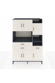 Kronos Dolap 10 Raflı 3 Çekmeceli 6 Kapaklı 132x59x195 Antrasit-Aytaşı/Aytaşı