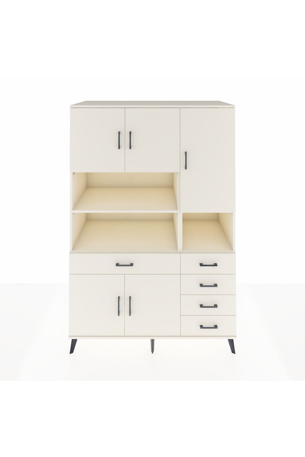 Kronos Dolap 9 Raflı 5 Çekmeceli 5 Kapaklı 132x59x195 Aytaşı-Aytaşı/Aytaşı