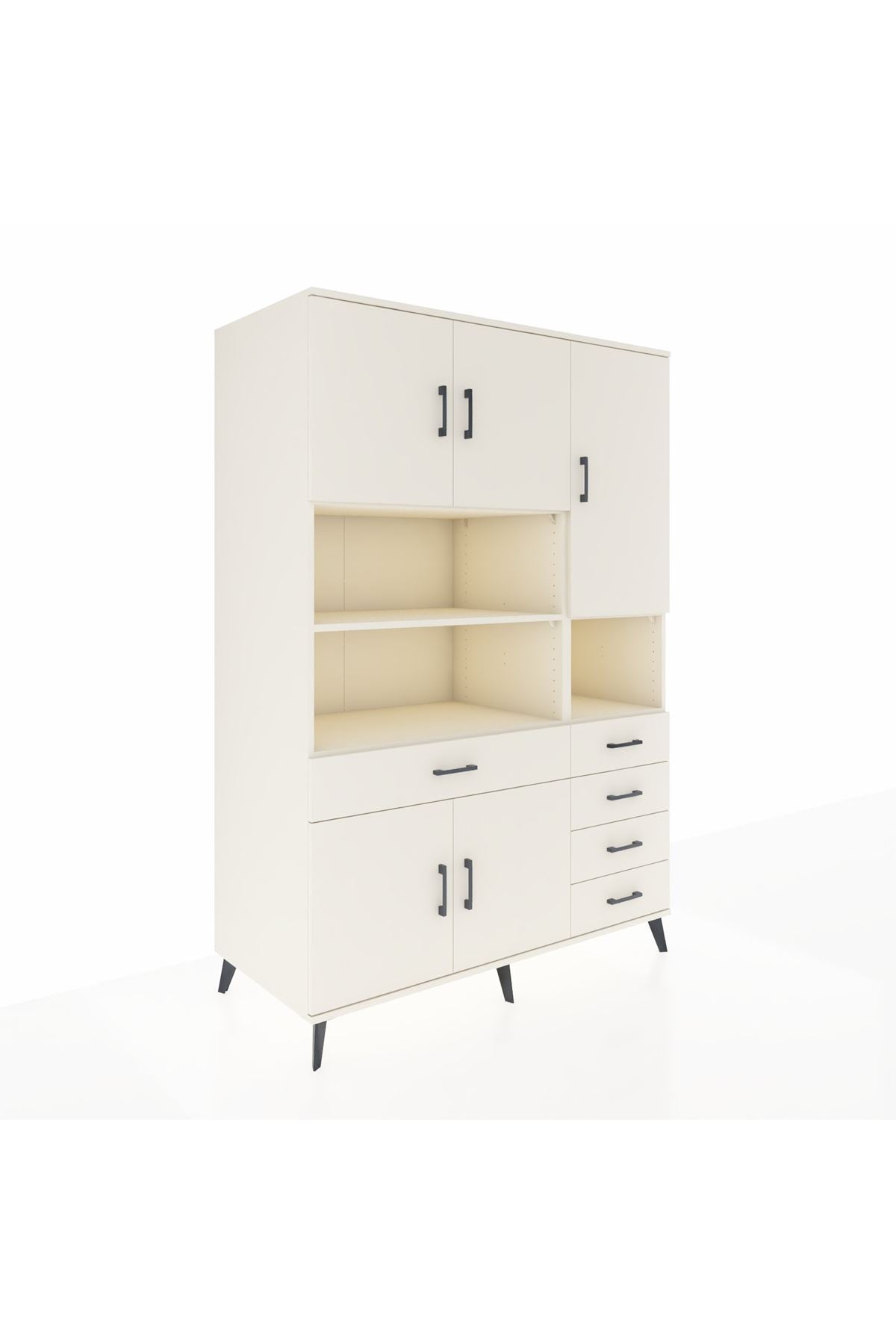 Kronos Dolap 9 Raflı 5 Çekmeceli 5 Kapaklı 132x59x195 Aytaşı-Aytaşı/Aytaşı