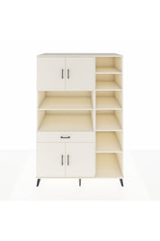 Kronos Dolap 10 Raflı Tek Çekmeceli 4 Kapaklı 132x59x195 Aytaşı-Aytaşı/Aytaşı