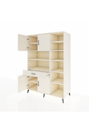 Kronos Dolap 10 Raflı Tek Çekmeceli 4 Kapaklı 132x59x195 Aytaşı-Aytaşı/Aytaşı