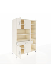 Kronos Dolap 10 Raflı Tek Çekmeceli 4 Kapaklı 132x59x195 Aytaşı-Aytaşı/Aytaşı