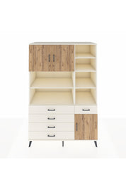 Kronos Dolap 9 Raflı 5 Çekmeceli 3 Kapaklı 132x59x195 Aytaşı-Çam/Aytaşı
