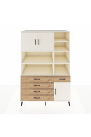 Kronos Dolap 9 Raflı 5 Çekmeceli 3 Kapaklı 132x59x195 Aytaşı-Aytaşı/Çam