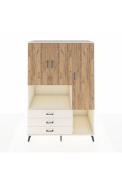 Kronos Dolap 6 Raflı 3 Çekmeceli 3 Kapaklı 132x59x195 Aytaşı-Çam/Aytaşı