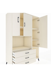 Kronos Dolap 6 Raflı 3 Çekmeceli 3 Kapaklı 132x59x195 Aytaşı-Aytaşı/Aytaşı
