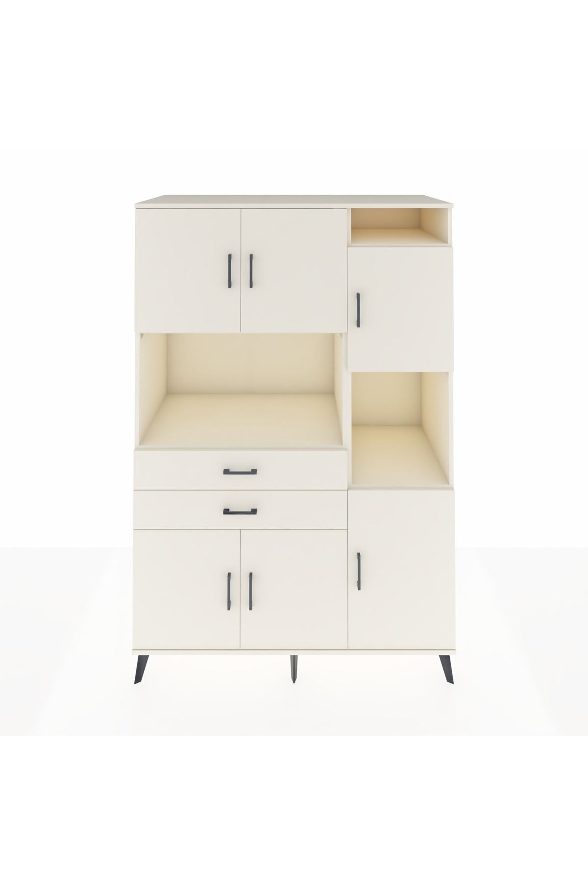 Kronos Dolap 9 Raflı 2 Çekmeceli 6 Kapaklı 132x59x195 Aytaşı-Aytaşı/Aytaşı