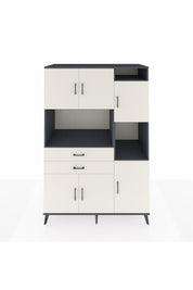 Kronos Dolap 9 Raflı 2 Çekmeceli 6 Kapaklı 132x59x195 Antrasit-Aytaşı/Aytaşı