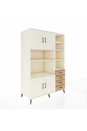 Kronos Dolap 9 Raflı 4 Çekmeceli 4 Kapaklı 132x59x195 Aytaşı-Aytaşı/Çam