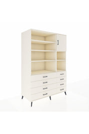 Kronos Dolap 8 Raflı 8 Çekmeceli Tek Kapaklı 132x59x195 Aytaşı-Aytaşı/Aytaşı