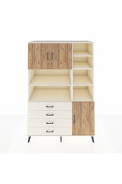 Kronos Dolap 9 Raflı 4 Çekmeceli 3 Kapaklı 132x59x195 Aytaşı-Çam/Aytaşı