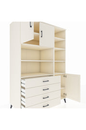 Kronos Dolap 9 Raflı 4 Çekmeceli 3 Kapaklı 132x59x195 Aytaşı-Aytaşı/Aytaşı