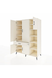 Kronos Dolap 10 Raflı Tek Çekmeceli 5 Kapaklı 132x59x195 Aytaşı-Aytaşı/Aytaşı