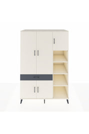 Kronos Dolap 10 Raflı Tek Çekmeceli 5 Kapaklı 132x59x195 Aytaşı-Aytaşı/Antrasit