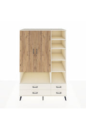 Kronos Dolap 10 Raflı 4 Çekmeceli 2 Kapaklı 132x59x195 Aytaşı-Çam/Aytaşı