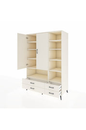 Kronos Dolap 10 Raflı 4 Çekmeceli 2 Kapaklı 132x59x195 Aytaşı-Aytaşı/Aytaşı