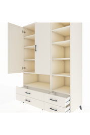 Kronos Dolap 10 Raflı 4 Çekmeceli 2 Kapaklı 132x59x195 Aytaşı-Aytaşı/Aytaşı