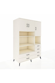 Kronos Dolap 9 Raflı 6 Çekmeceli 3 Kapaklı 132x59x195 Aytaşı-Aytaşı/Aytaşı