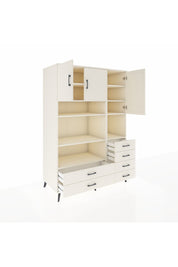 Kronos Dolap 9 Raflı 6 Çekmeceli 3 Kapaklı 132x59x195 Aytaşı-Aytaşı/Aytaşı