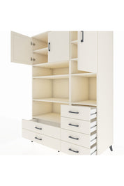 Kronos Dolap 9 Raflı 6 Çekmeceli 3 Kapaklı 132x59x195 Aytaşı-Aytaşı/Aytaşı