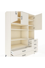 Kronos Dolap 9 Raflı 6 Çekmeceli 3 Kapaklı 132x59x195 Aytaşı-Aytaşı/Aytaşı