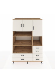 Kronos Dolap 9 Raflı 6 Çekmeceli 3 Kapaklı 132x59x195 Çam-Aytaşı/Aytaşı