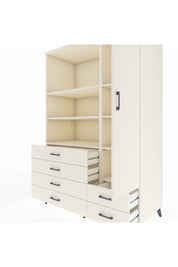 Kronos Dolap 7 Raflı 6 Çekmeceli Tek Kapaklı 132x59x195 Aytaşı-Aytaşı/Aytaşı