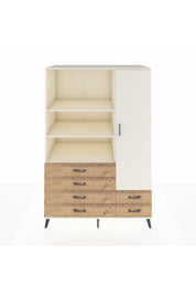 Kronos Dolap 7 Raflı 6 Çekmeceli Tek Kapaklı 132x59x195 Aytaşı-Aytaşı/Çam