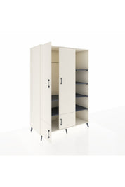 Kronos Dolap 6 Raflı 4 Kapaklı Tek Askılı 132x59x195 Aytaşı-Aytaşı/Antrasit