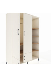 Kronos Dolap 6 Raflı 4 Kapaklı Tek Askılı 132x59x195 Aytaşı-Aytaşı/Çam