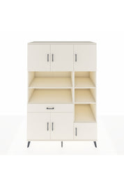 Kronos Dolap 10 Raflı Tek Çekmeceli 6 Kapaklı 132x59x195 Aytaşı-Aytaşı/Aytaşı