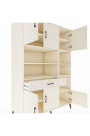 Kronos Dolap 10 Raflı Tek Çekmeceli 6 Kapaklı 132x59x195 Aytaşı-Aytaşı/Aytaşı