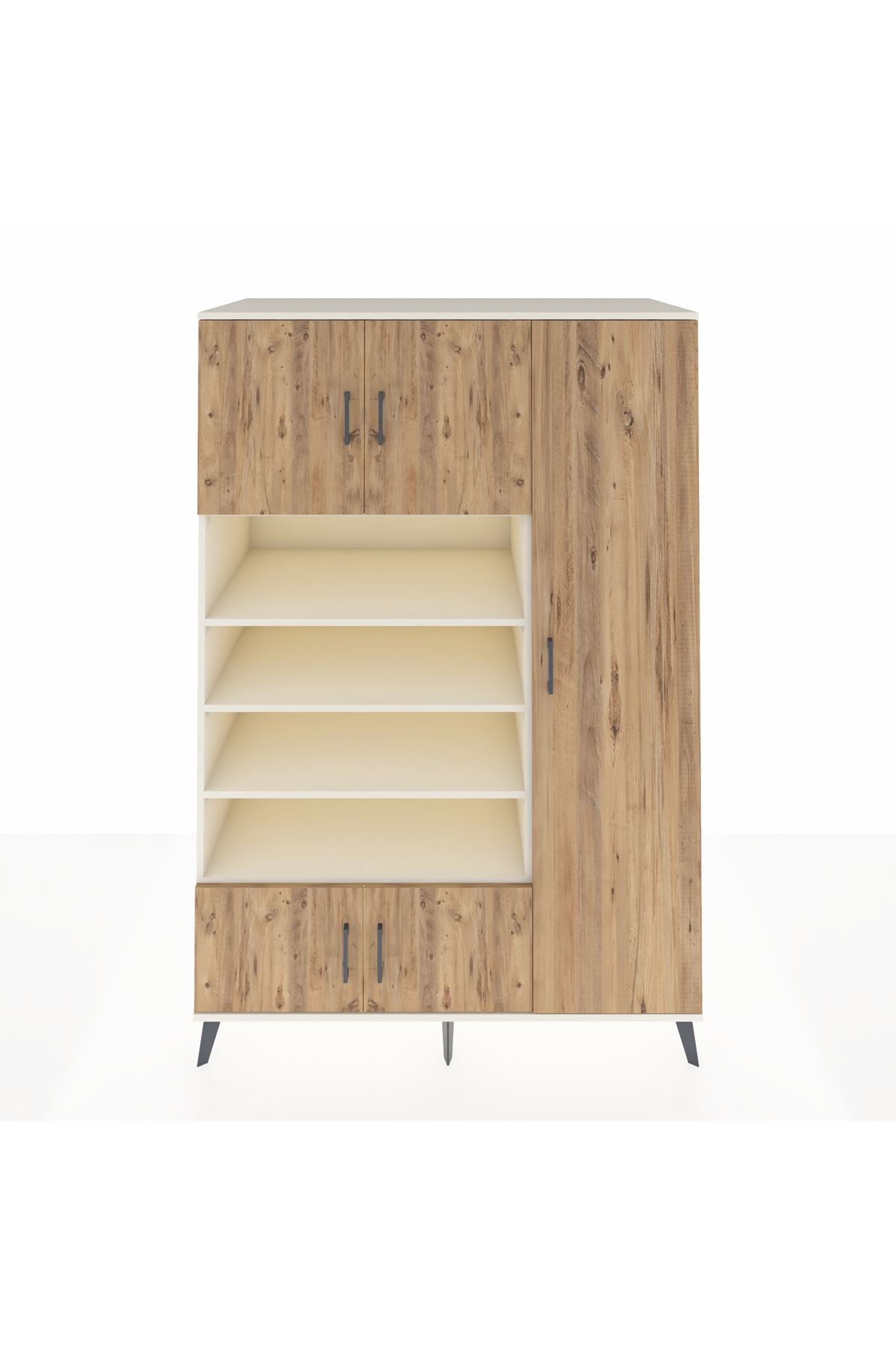 Kronos Dolap 11 Raflı 5 Kapaklı 132x59x195 Aytaşı-Çam/Aytaşı