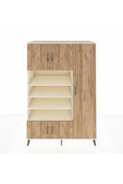 Kronos Dolap 11 Raflı 5 Kapaklı 132x59x195 Aytaşı-Çam/Aytaşı