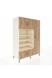 Kronos Dolap 11 Raflı 5 Kapaklı 132x59x195 Aytaşı-Çam/Aytaşı