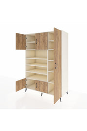 Kronos Dolap 11 Raflı 5 Kapaklı 132x59x195 Aytaşı-Çam/Aytaşı