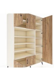 Kronos Dolap 11 Raflı 5 Kapaklı 132x59x195 Aytaşı-Çam/Aytaşı