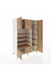 Kronos Dolap 11 Raflı 5 Kapaklı 132x59x195 Aytaşı-Çam/Çam