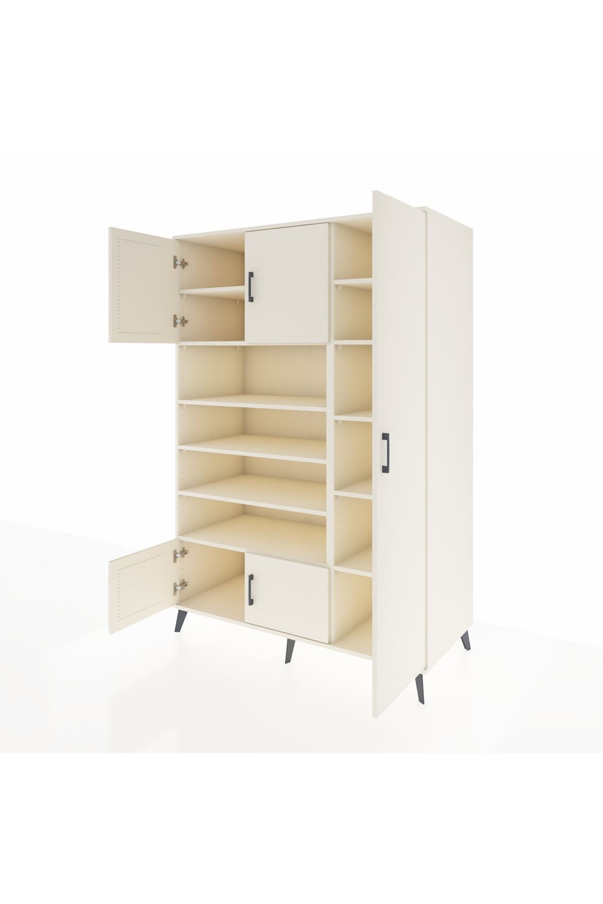 Kronos Dolap 11 Raflı 5 Kapaklı 132x59x195 Aytaşı-Aytaşı/Aytaşı