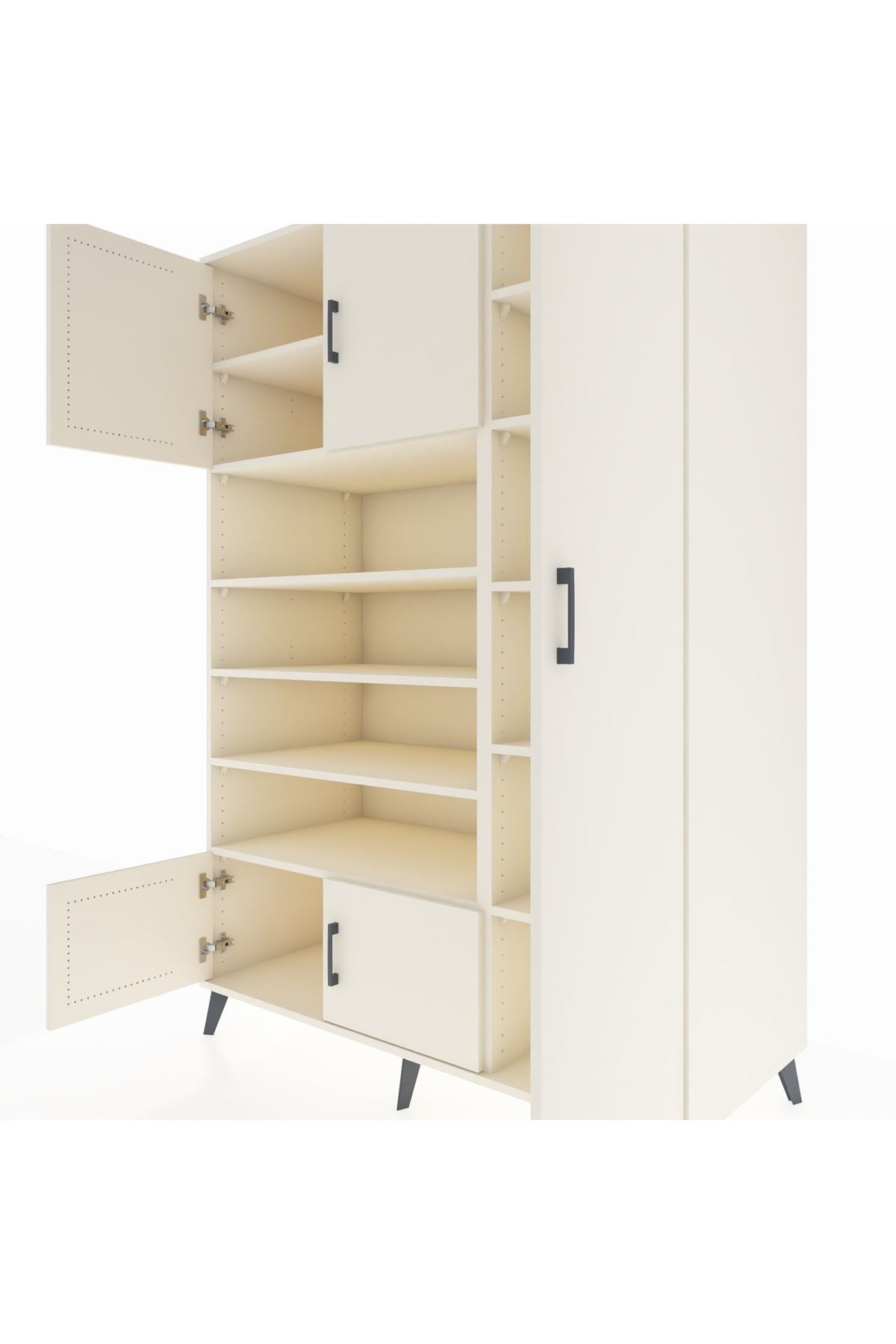 Kronos Dolap 11 Raflı 5 Kapaklı 132x59x195 Aytaşı-Aytaşı/Aytaşı