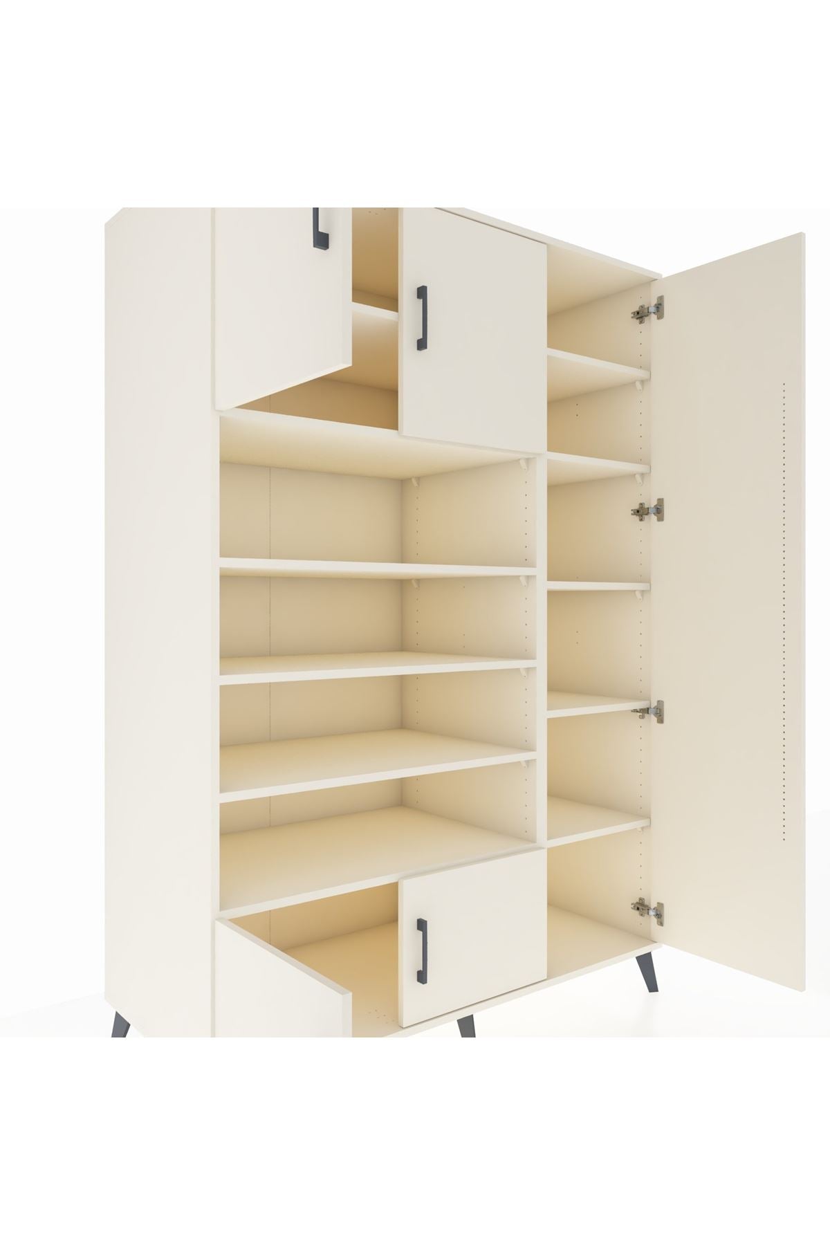 Kronos Dolap 11 Raflı 5 Kapaklı 132x59x195 Aytaşı-Aytaşı/Aytaşı