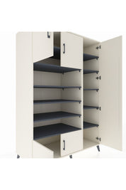 Kronos Dolap 11 Raflı 5 Kapaklı 132x59x195 Aytaşı-Aytaşı/Antrasit