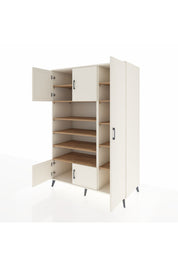 Kronos Dolap 11 Raflı 5 Kapaklı 132x59x195 Aytaşı-Aytaşı/Çam