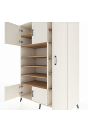 Kronos Dolap 11 Raflı 5 Kapaklı 132x59x195 Aytaşı-Aytaşı/Çam