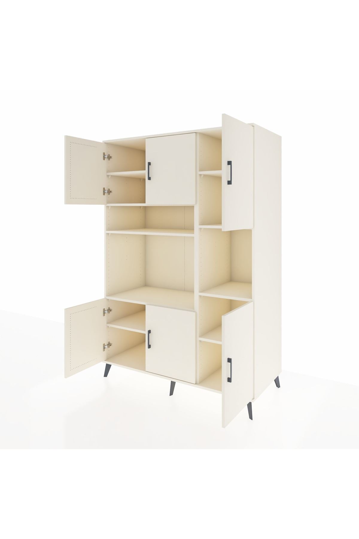 Kronos Dolap 9 Raflı 6 Kapaklı 132x59x195 Aytaşı-Aytaşı/Aytaşı