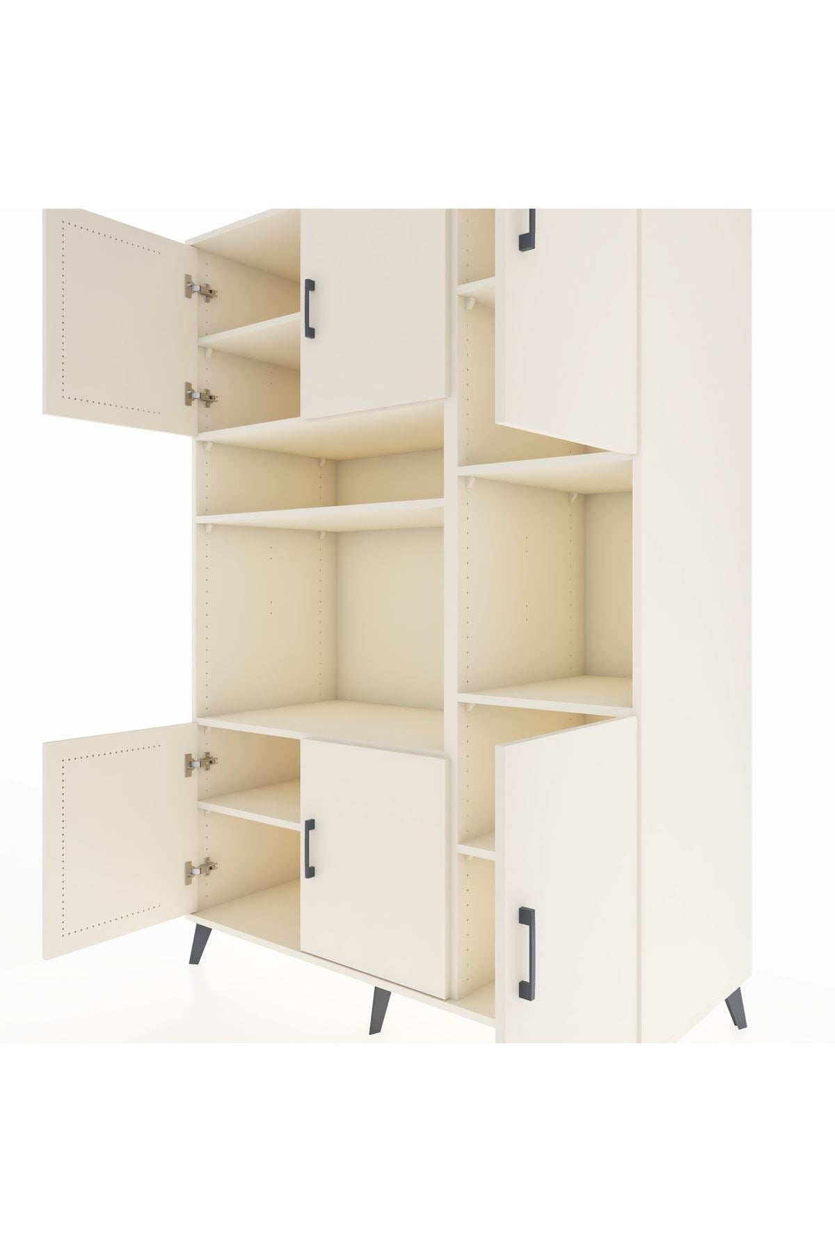 Kronos Dolap 9 Raflı 6 Kapaklı 132x59x195 Aytaşı-Aytaşı/Aytaşı