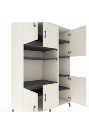 Kronos Dolap 9 Raflı 6 Kapaklı 132x59x195 Aytaşı-Aytaşı/Antrasit